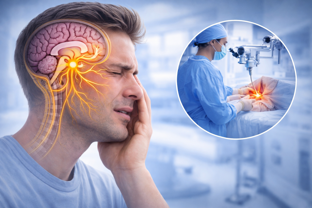 Trigeminusneuralgie Darstellung Schmerz und Behandlung